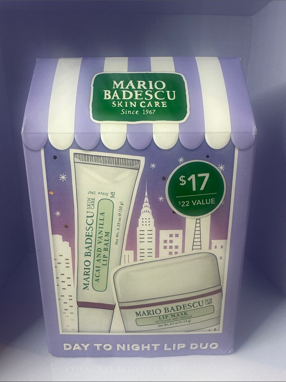 Mario Badescu Lavender and Green Day-to-Night Lip Duo